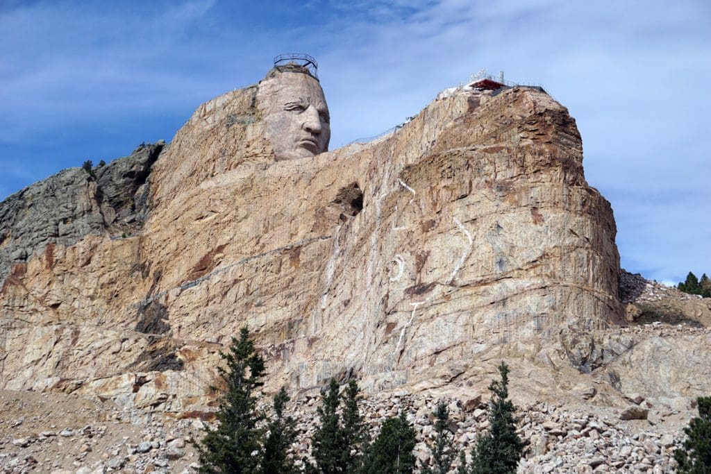 Crazy Horse Memorial located in Crazy Horse, South Dakota.