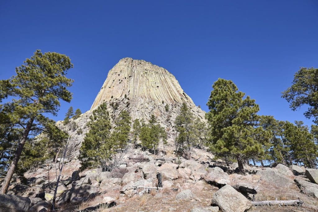 Devils Tower, top attraction in Wyoming State, USA.